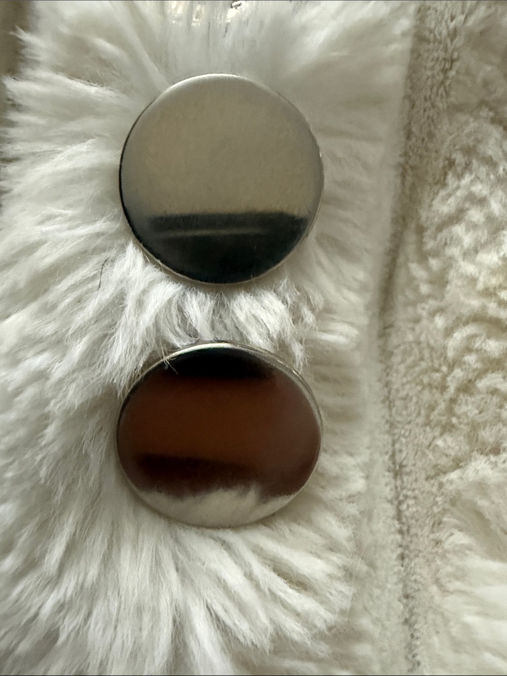 vintage Barclay mid-century silver-tone dome clip-on earrings